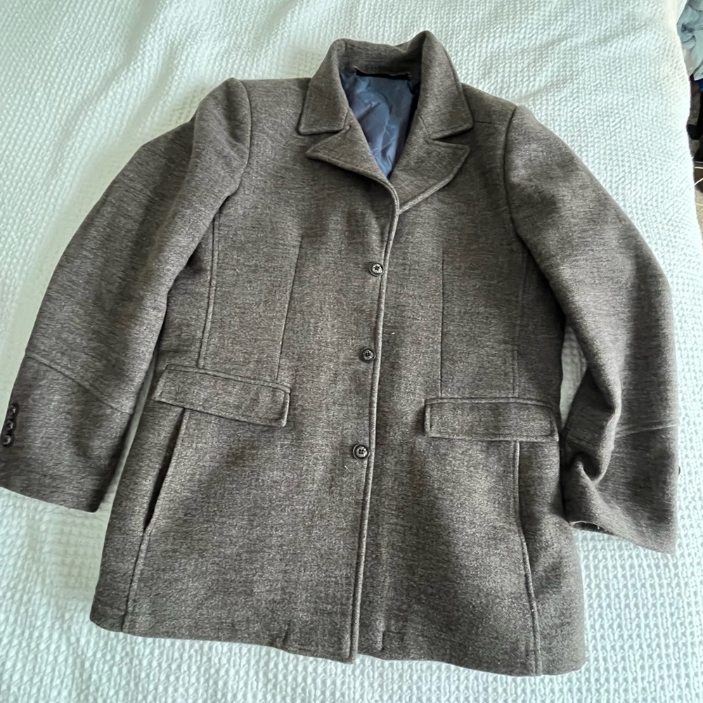 Brown winter dress coat